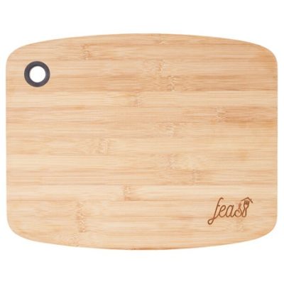 Large Bamboo Cutting Board With Silicone Grip