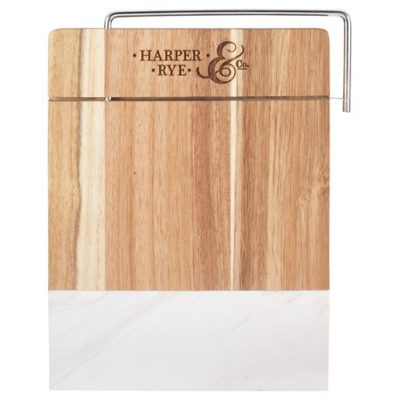Marble And Acacia Wood Cheese Cutting Board-1
