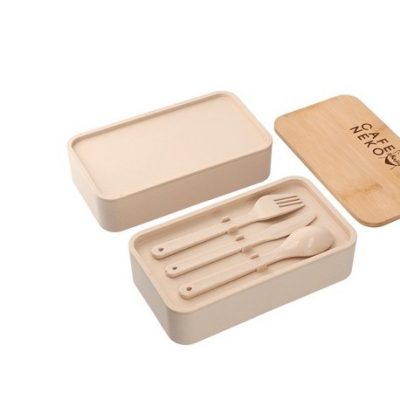 Stackable Bamboo Fiber Bento Box-1