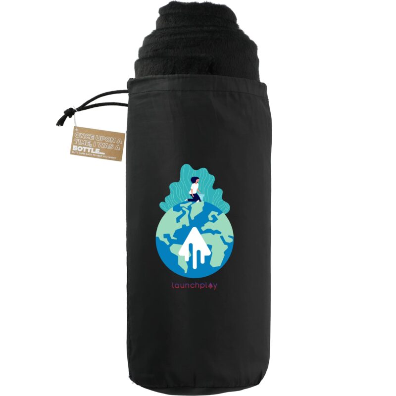 100% Recycled PET Fleece Blanket with rPET Pouch - 2