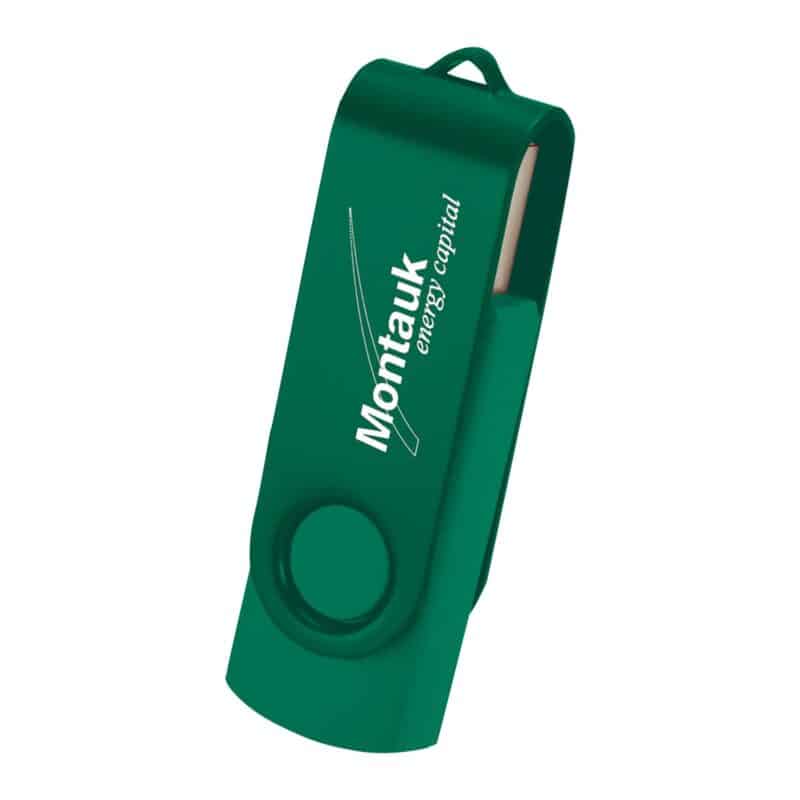 1GB Rotating 2 Tone Flash Drive - 2