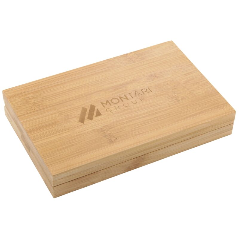 4 Piece Bamboo Wine Gift Set - 1