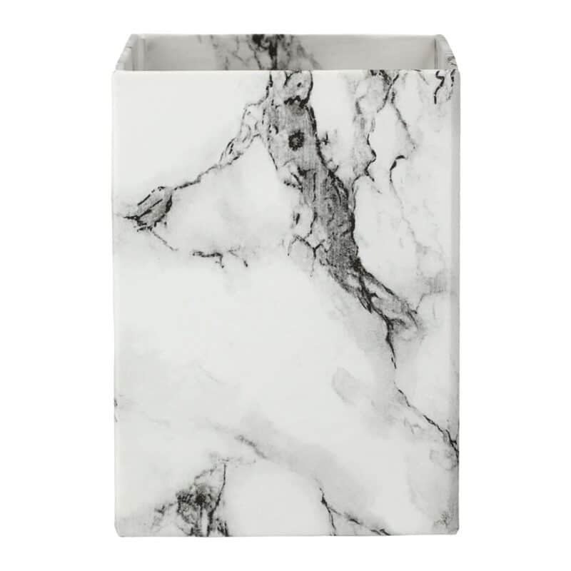 4 Piece Faux Marble Desktop Set - 1