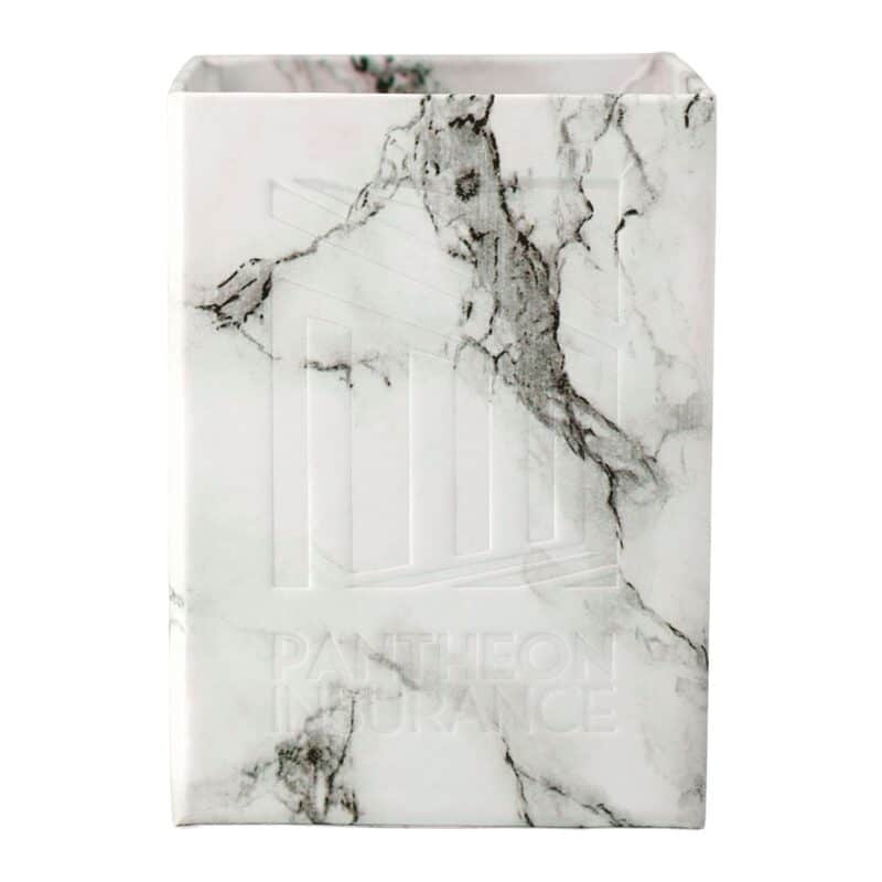 4 Piece Faux Marble Desktop Set - 4