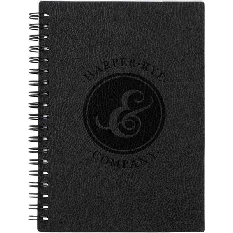 5" x 7" FSC ® Recycled Pebble Grain Spiral Journal - 2