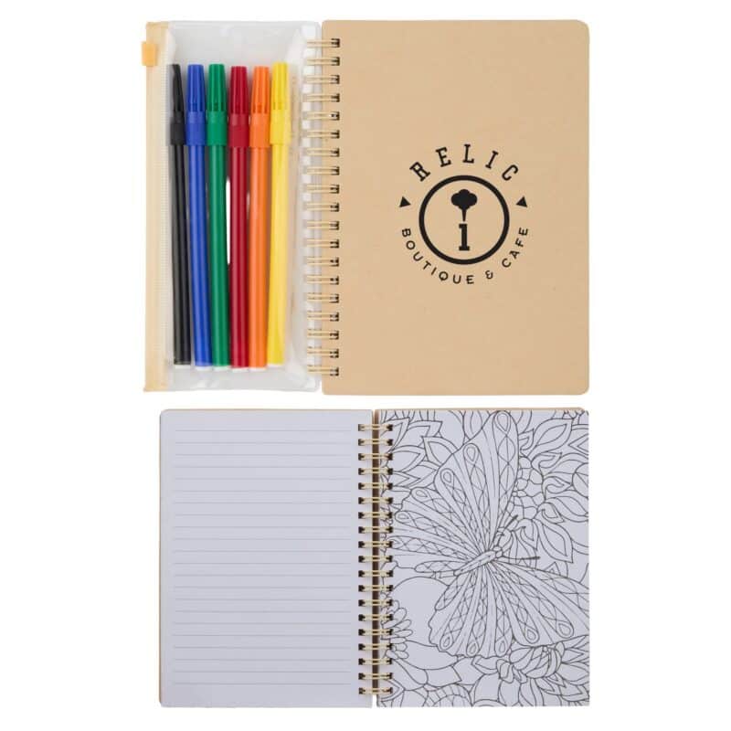 5" x 7" FSC® Mix Doodle Notebook with Markers? - 2