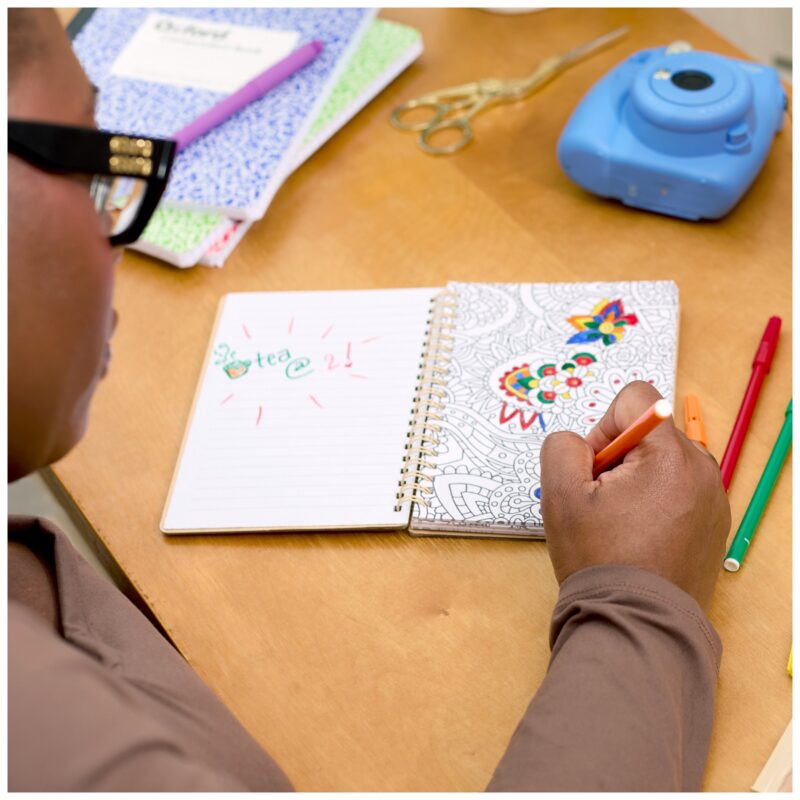5" x 7" FSC® Mix Doodle Notebook with Markers? - 4