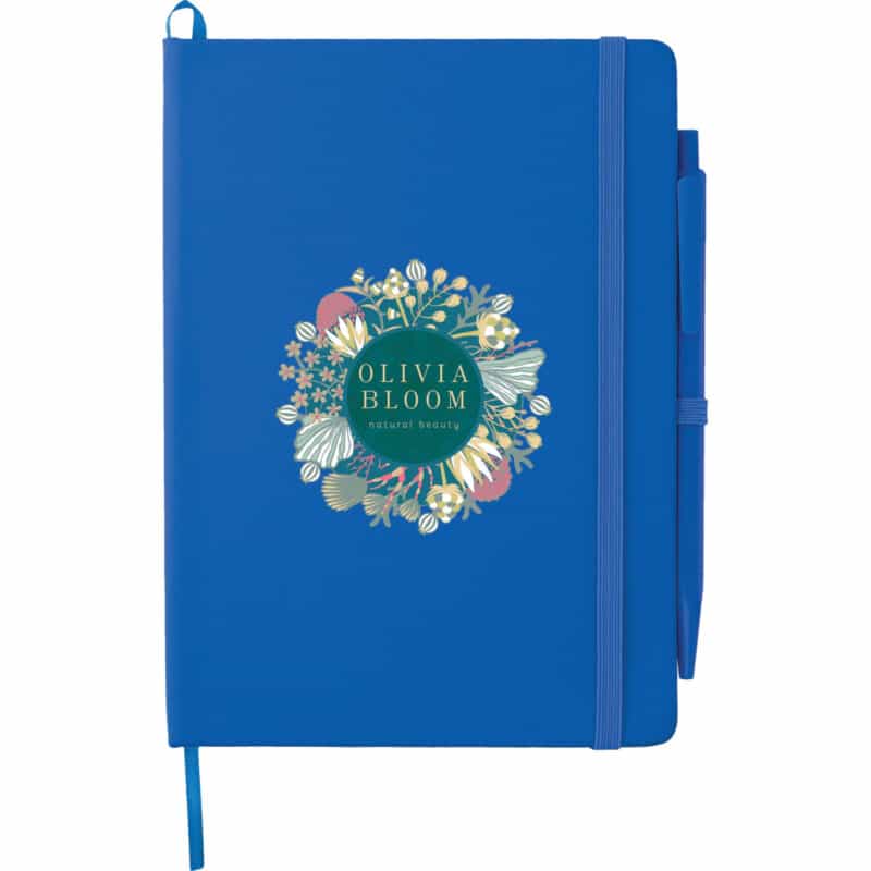 5'' x 7'' FSC® Mix Prime Notebook With Pen - 4