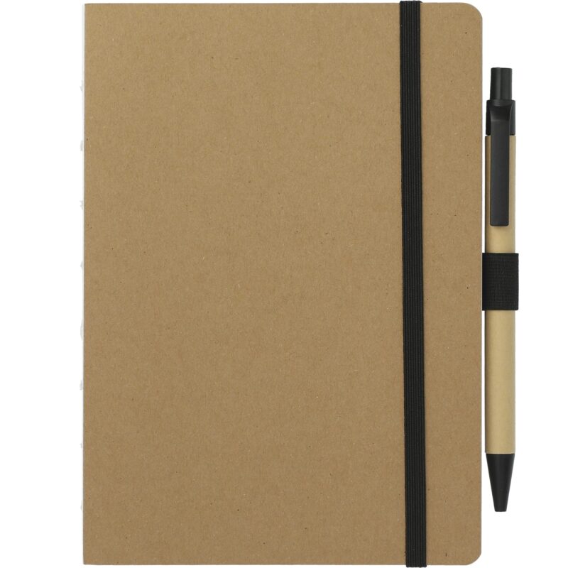 5'' x 7'' FSC® Recycled Notebook and Pen Set - 1