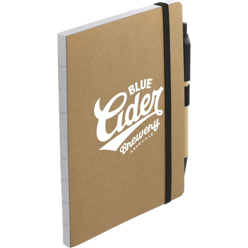 5'' x 7'' FSC® Recycled Notebook and Pen Set - 3