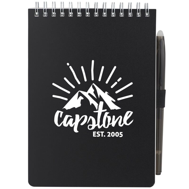 5'' x 7'' Mineral Stone Field Reporter Notebook with Pen - 4