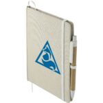 5'' x 7'' Organic Cotton Bound Notebook w/Pen - 2
