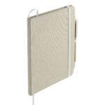 5'' x 7'' Organic Cotton Bound Notebook w/Pen - 6