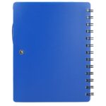 5'' x 7'' Recycled Dual Pocket Spiral Notebook w Pen - 7