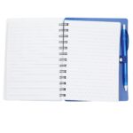 5'' x 7'' Recycled Dual Pocket Spiral Notebook w Pen - 9