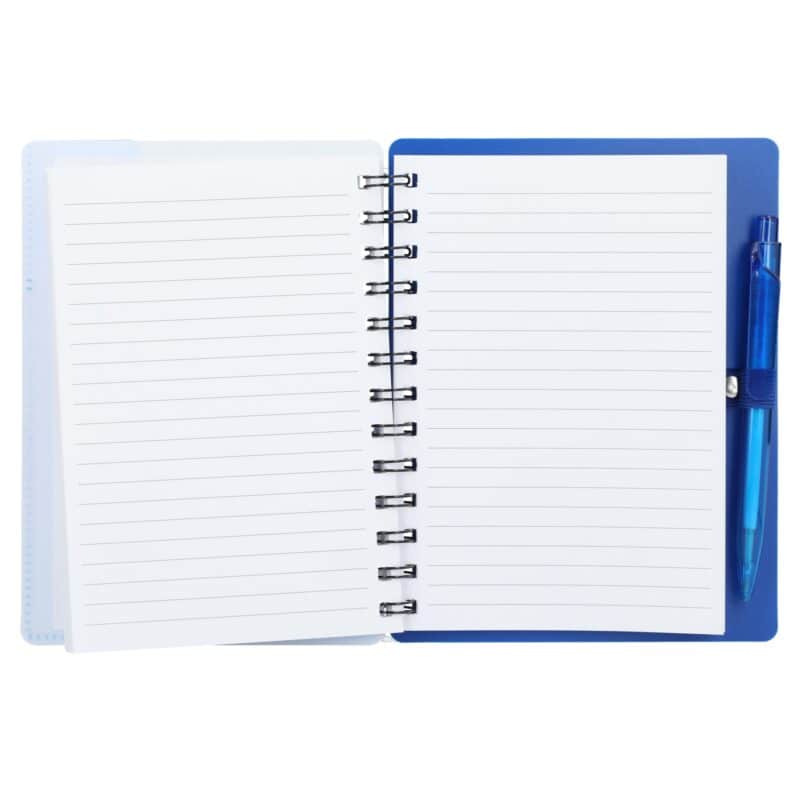 5'' x 7'' Recycled Pace Spiral Notebook w Pen - 9