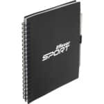 5.5'' x 7'' FSC® Recycled Spiral Notebook w/ rPET Pen - 3