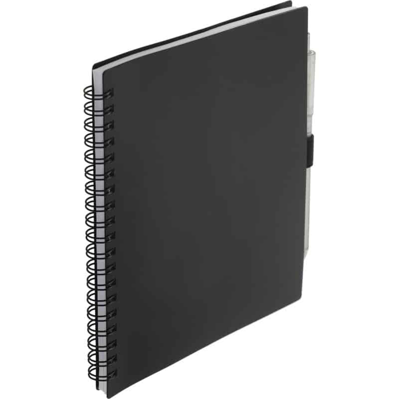 5.5'' x 7'' FSC® Recycled Spiral Notebook w/ rPET Pen - 6