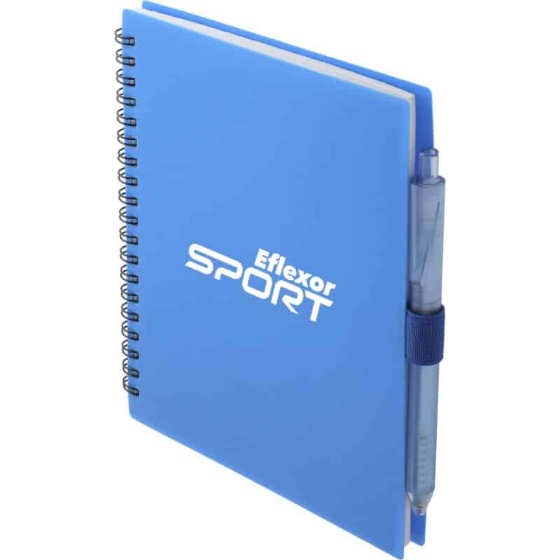 5.5'' x 7'' FSC® Recycled Spiral Notebook w/ rPET Pen - 9