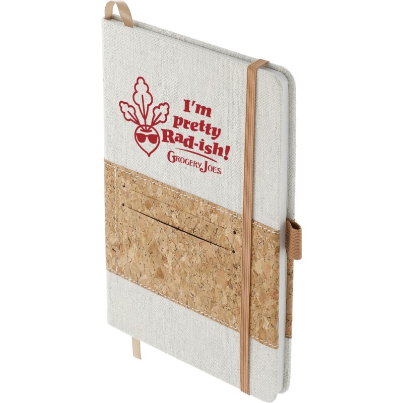 5.5'' x 8.5'' FSC® Mix Recycled Cotton Cork Notebook - 2
