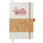 5.5'' x 8.5'' FSC® Mix Recycled Cotton Cork Notebook - 4