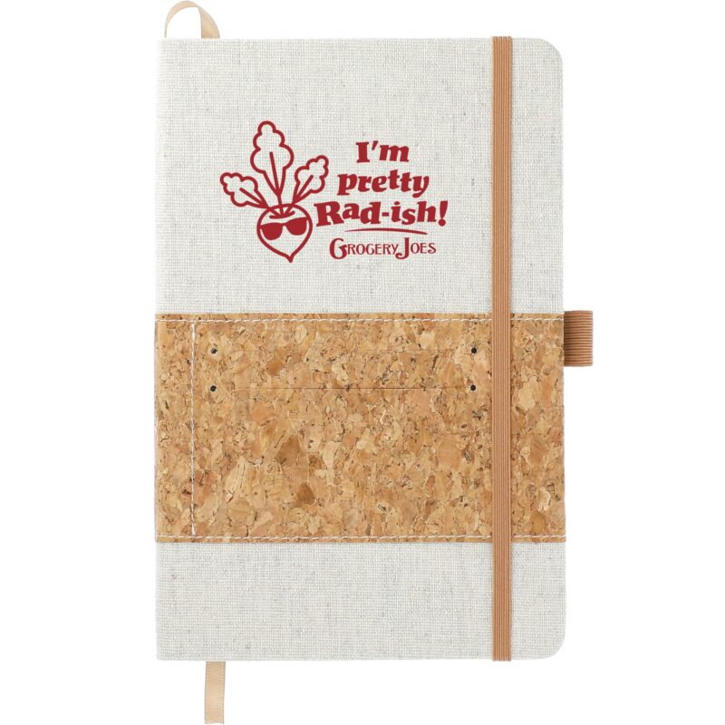 5.5'' x 8.5'' FSC® Mix Recycled Cotton Cork Notebook - 4