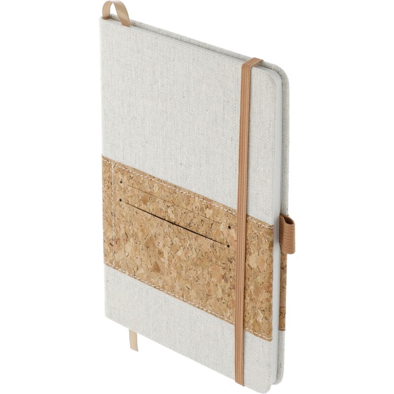 5.5'' x 8.5'' FSC® Mix Recycled Cotton Cork Notebook - 6