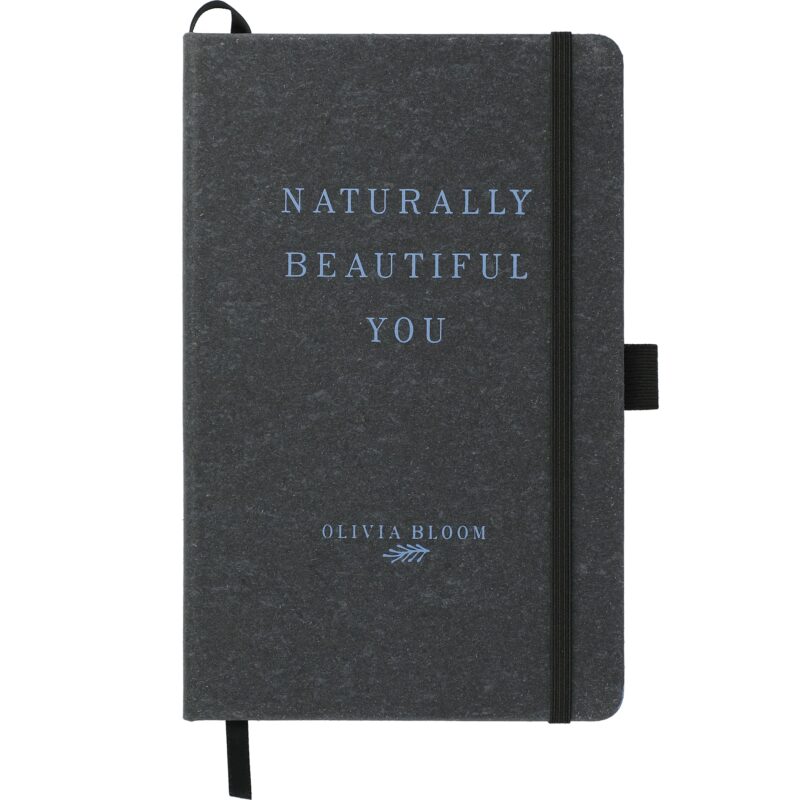 5.5'' x 8.5'' FSC® Mix Recycled Leather Bound Journal - 4