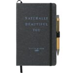 5.5'' x 8.5'' FSC® Mix Recycled Leather Bound Journal - 5
