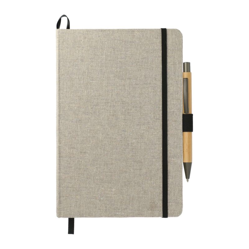 5.5'' x 8.5'' Recycled Cotton Bound Journal Set - 1