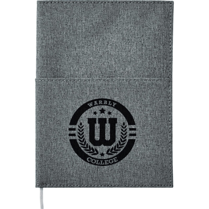 5''x 7'' FSC® Mix Canvas Pocket Refillable Notebook