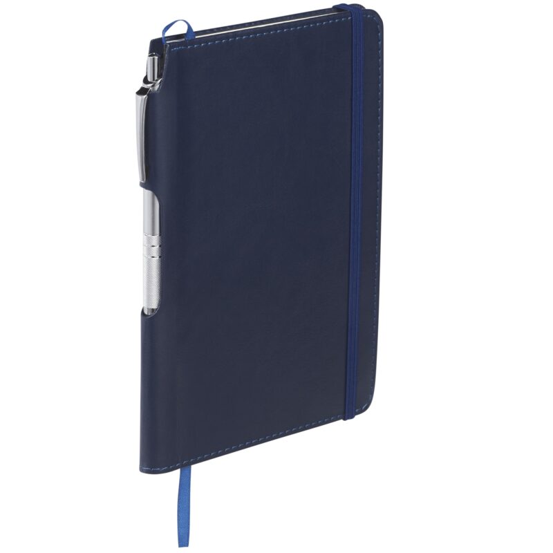 6'' x 8.5'' FSC® Mix Viola Bound Notebook with Pen - 6