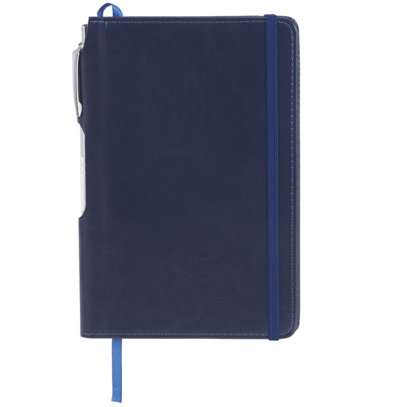 6'' x 8.5'' FSC® Mix Viola Bound Notebook with Pen - 7