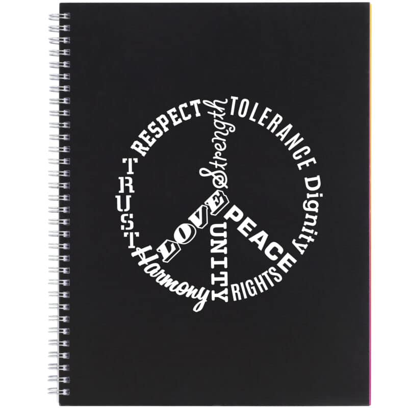 8.5'' x 11'' FSC® Mix Remark 5-subject Notebook - 4