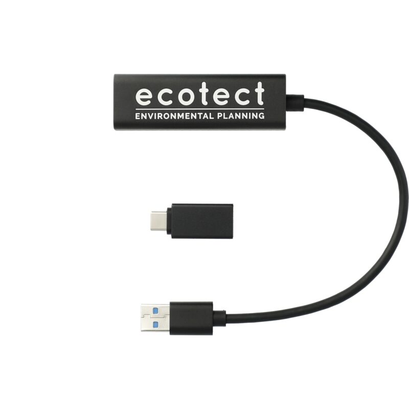 Aluminum 4-Port USB 3.0 Hub with Type C Adapter - 3
