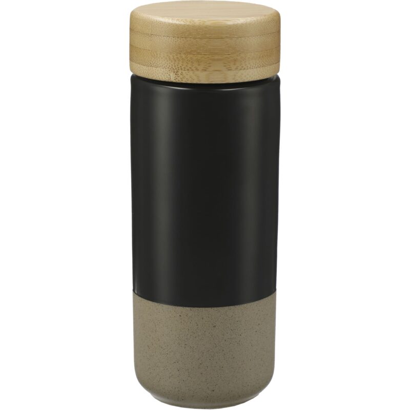 Arlo Ceramic Tumbler with Bamboo lid 11oz - 6
