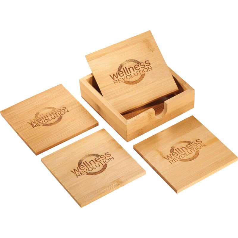 Bamboo Coaster Set - 3