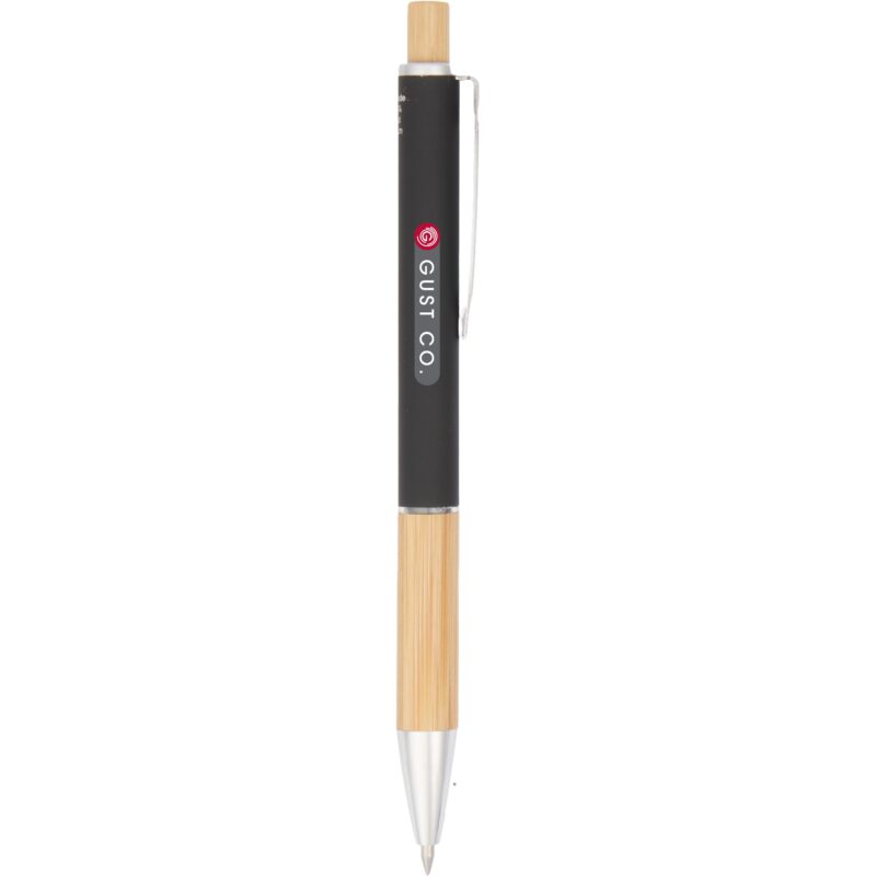 Bamboo and Recycled Aluminum Soft Touch Ballpoint - 2