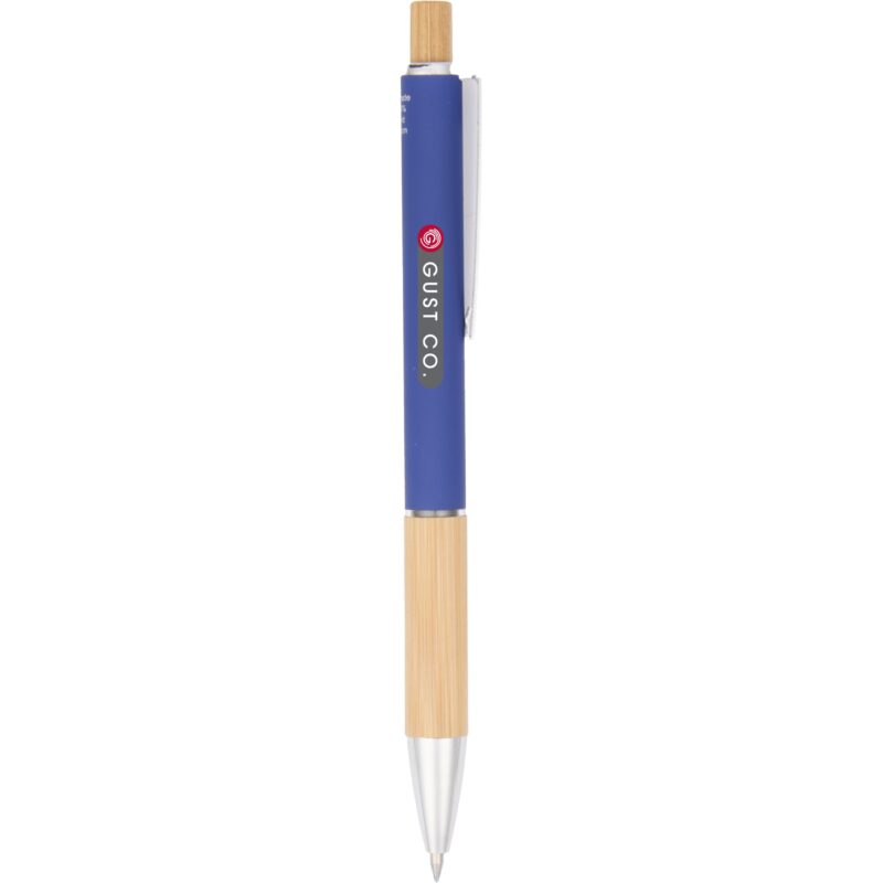 Bamboo and Recycled Aluminum Soft Touch Ballpoint - 4