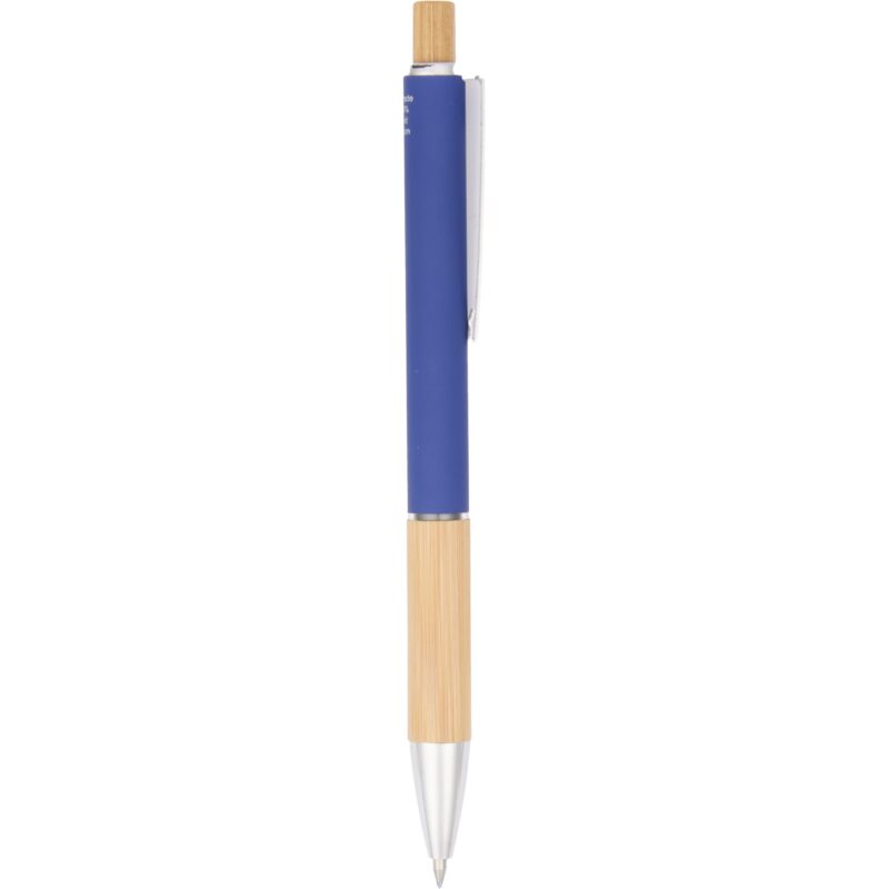 Bamboo and Recycled Aluminum Soft Touch Ballpoint - 5