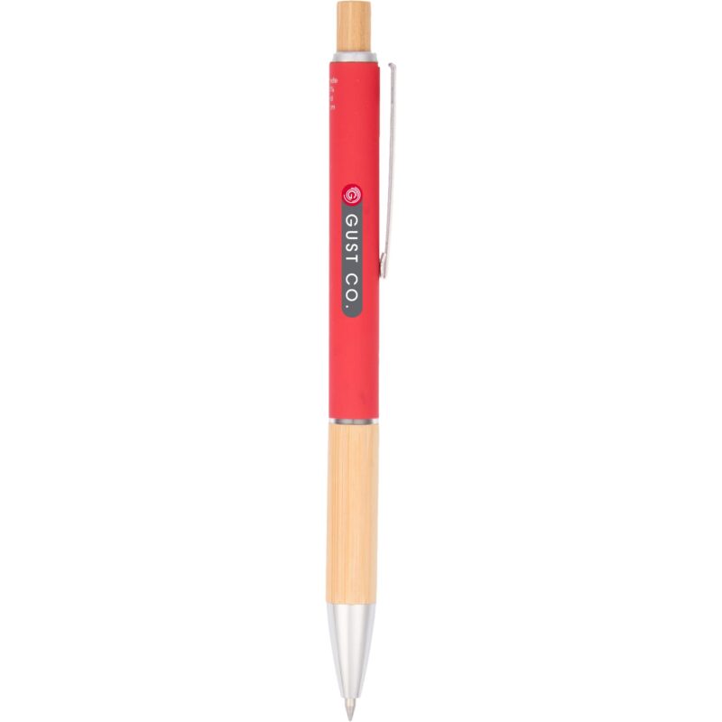 Bamboo and Recycled Aluminum Soft Touch Ballpoint - 6