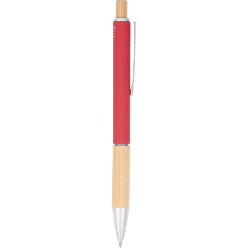 Bamboo and Recycled Aluminum Soft Touch Ballpoint - 7