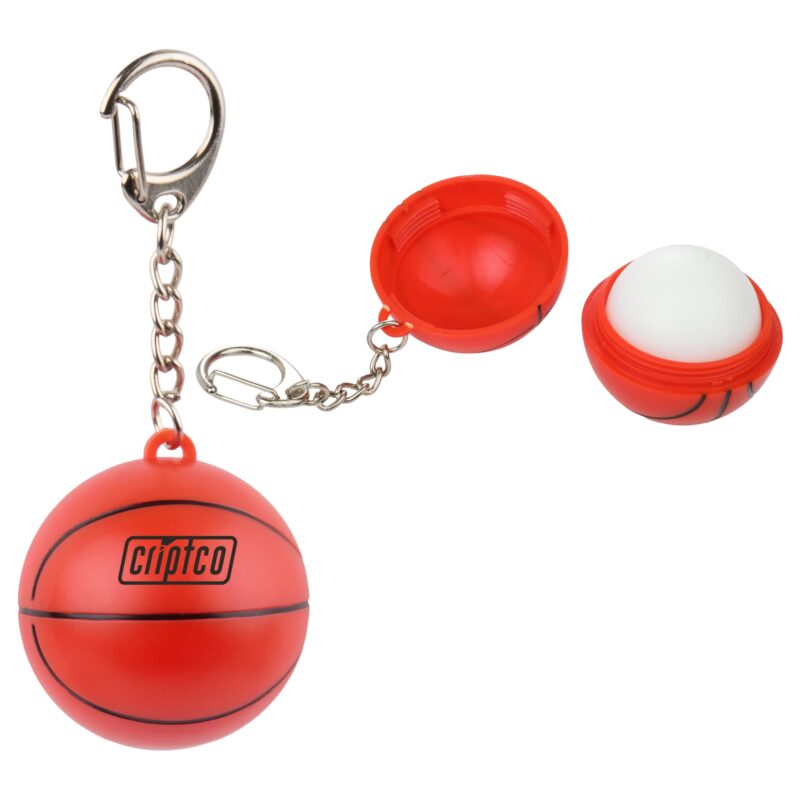 Basketball SPF15 Lip Balm with Keychain - 2