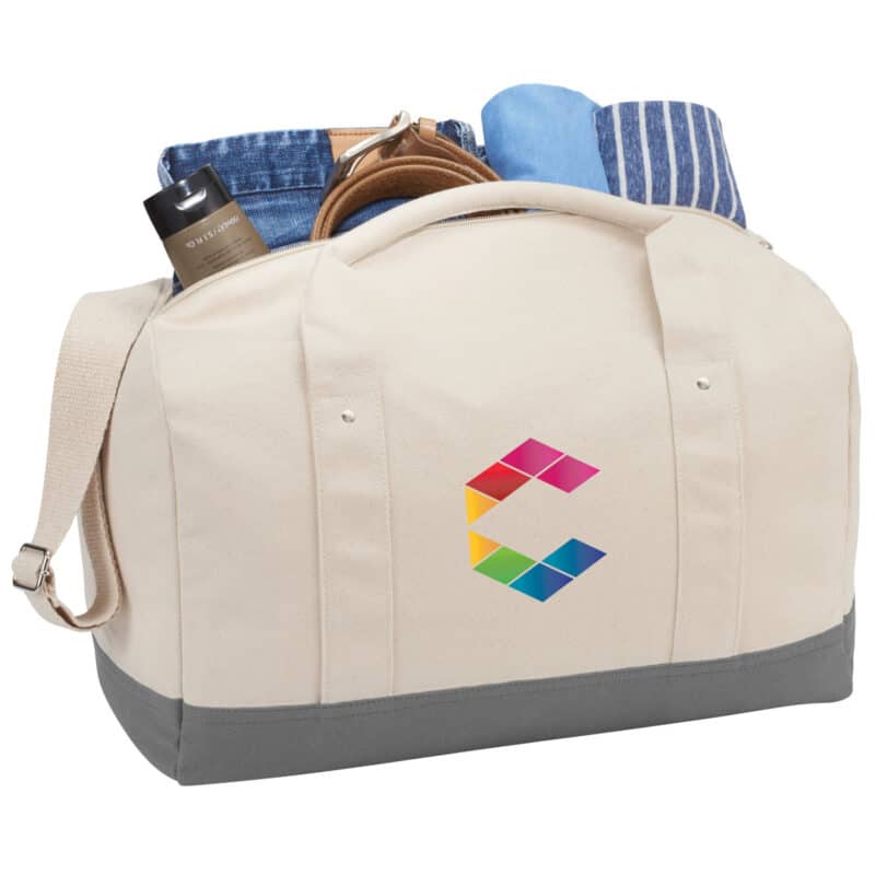 Belair 17'' Cotton Canvas Duffle Bag - 2
