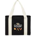 Black Cotton Tote w/ Cotton Handles