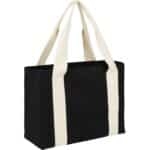 Black Cotton Tote w/ Cotton Handles - 4