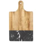 Black Marble and Wood Cutting Board - 1
