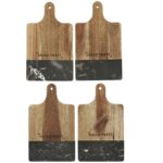 Black Marble and Wood Cutting Board - 3