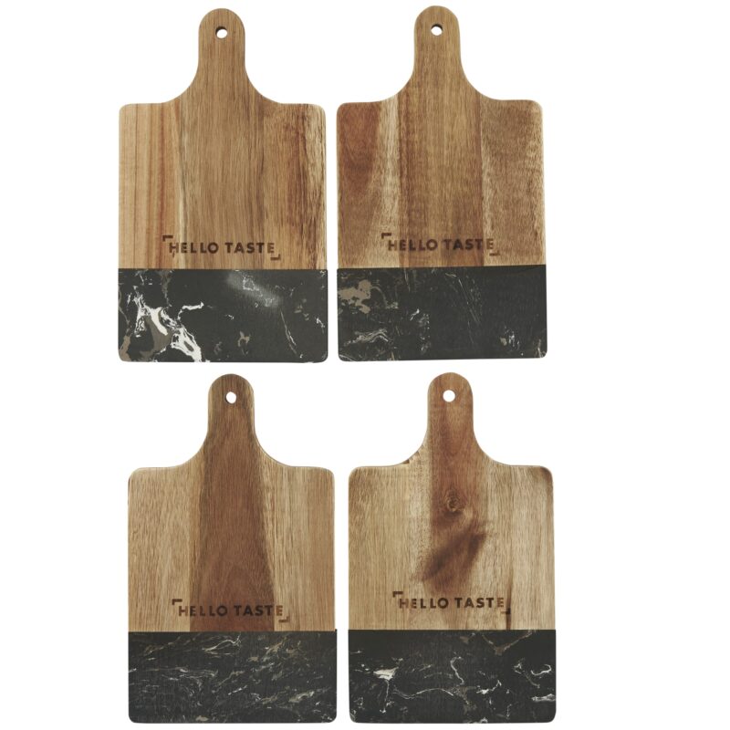Black Marble and Wood Cutting Board - 3