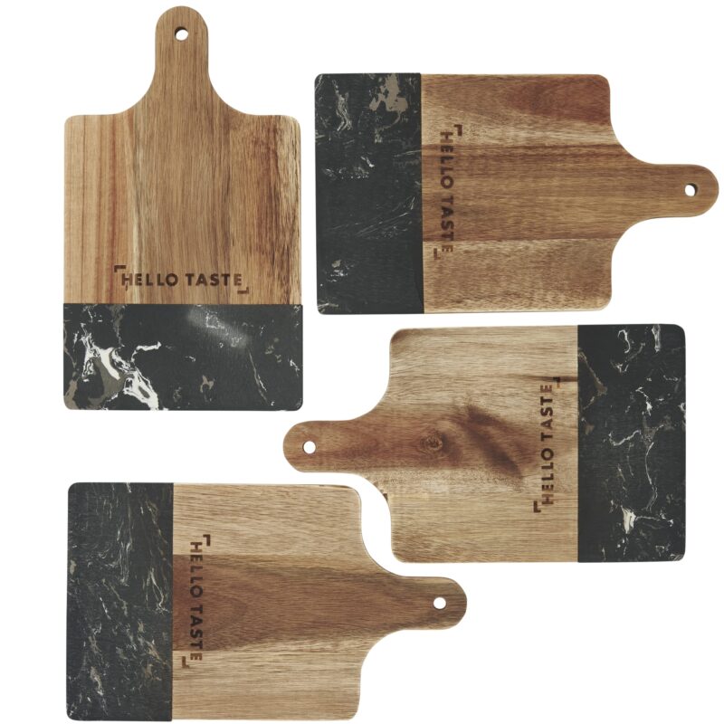 Black Marble and Wood Cutting Board - 4